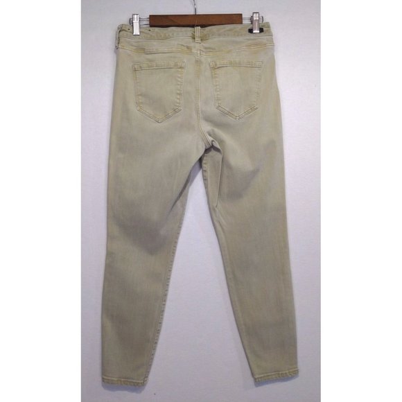 Liverpool Women's The Ankle Skinny Fitted Mid-Rise Classiccore Yellow/Green Sz 8 - Picture 5 of 11